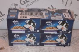 Lot to Contain 4 Boxes Each Containing 12 Pouches of Felix Cat Food