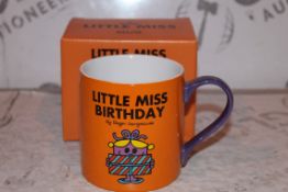 Lot to Contain 6 Boxed Brand New Little Miss Mugs, Little Miss Birthday