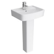 Boxed Seattle Complete Basin with Pedestal RRP £45 (Public Viewing and Appraisals Available)