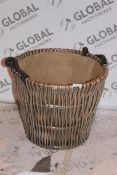 Wicker 2 handled Laundry Basket RRP £50 (Pallet No 15974) (Public Viewing and Appraisals Available)