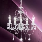 Boxed GloBo Acrylic Chandelier Style Ceiling Light RRP £170 (Pallet No 15155) (Public Viewing and