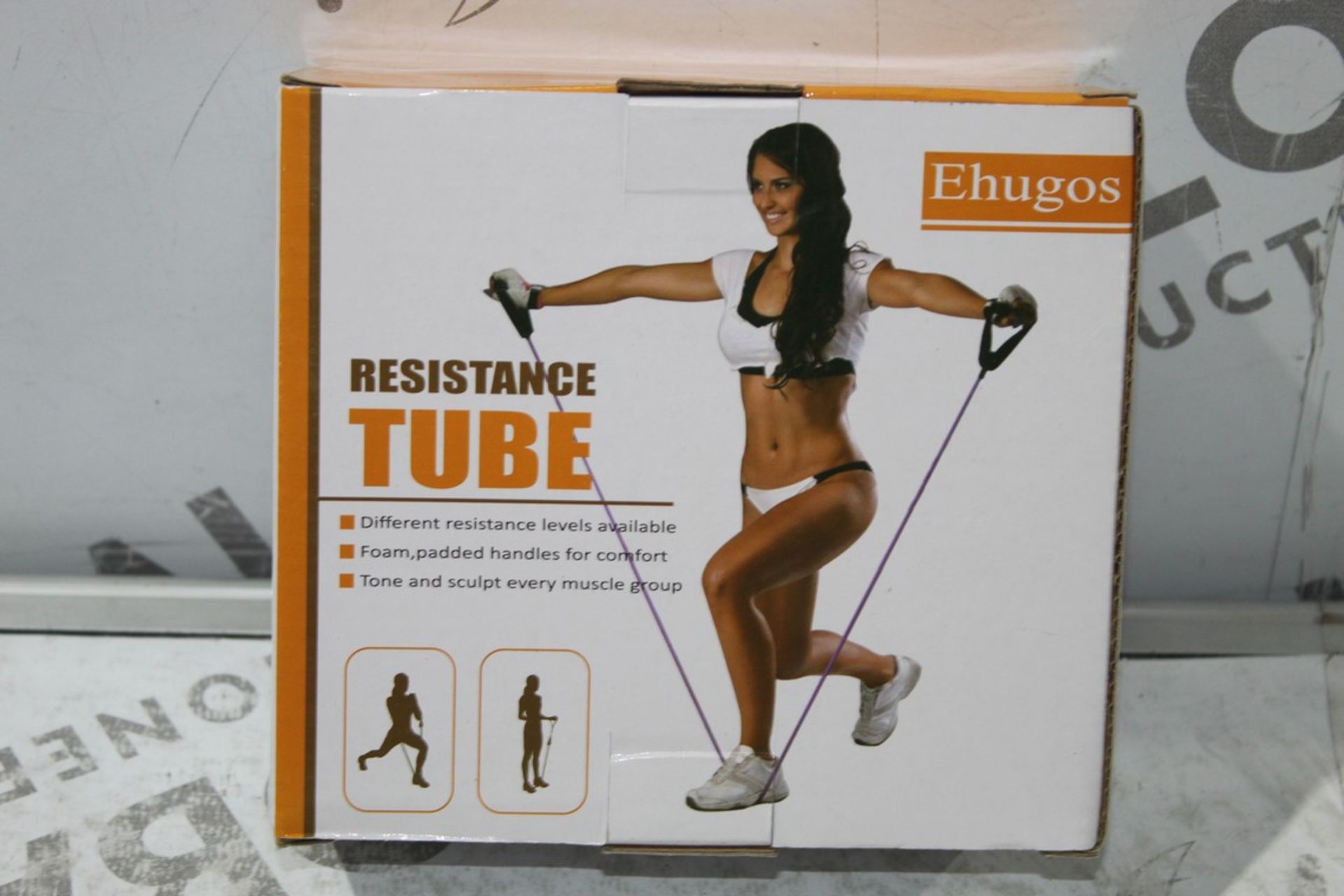 Boxed Brand New Ehugos Resistance Tube Exercise Bands