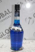 Make Yourself a Blue Lagoon With The Key Ingredient Blue Craqau Volare Italian Liqueur RRP £35 Each