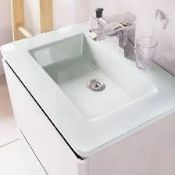 Cubico White Glass Designer Sink Unit RRP £200 (Public Viewing and Appraisals Available)