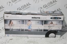 Boxed Micro White Adults Micro Scooter RRP £150 (3468150) (Public Viewing and Appraisals Available)