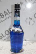 Make Yourself a Blue Lagoon With The Key Ingredient Blue Craqau Volare Italian Liqueur RRP £35 Each