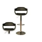 Boxed Anna Black Swivel Bar Stool RRP £90 (16037) (Public Viewing and Appraisals Available)