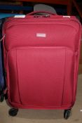 Antler Red Soft Shell Medium 360 Wheel Trolley Luggage Suitcase RRP £180 (RET00226224) (Public