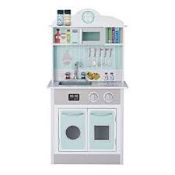Boxed Little Chef Retro Play Mint Green Kids Wooden Toy Kitchen RRP £150 (15748) (Public Viewing and