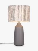 Boxed Xander Ceramic Base Polyester Shade Table Lamp RRP £90 (Public Viewing and Appraisals