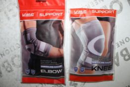 Assorted Live Up Sports Support Knee and Elbow Pads in Assorted Sizes