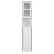 Boxed Mason By Premier Portland Tall Boy White Wooden Bathroom Storage Cabinet RRP £105 (15754) (