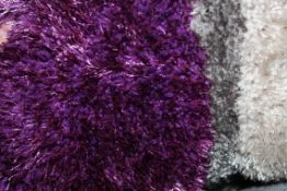 Think Rugs Grey and Purple Textured Floor Rug 120 x 170cm RRP £60 (Public Viewing and Appraisals