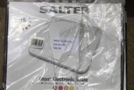 Assorted Boxed and Unboxed Pairs of Salter Ghost Electronic Scales Ultimate Accuracy Weighing Scales