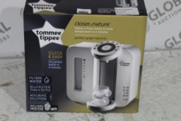 Boxed Tommee Tippee Closer to Nature Perfect Preparation Bottle Warming Station in White RRP £90 (