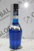 Make Yourself a Blue Lagoon With The Key Ingredient Blue Craqau Volare Italian Liqueur RRP £35 Each