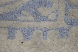 Safavieh Large Cream and Light Blue Designer Floor Rug RRP £165 (Public Viewing and Appraisals