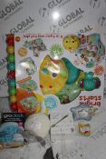 Assorted Children's Toy Items To Include Bright Stars Playmat, Grow Clock Sleep Trainer, Ewan the