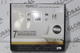 Boxed Gallery Perfect Set of 7 Wooden Picture Frames RRP £80 (3383218) (Public Viewing and