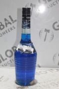 Make Yourself a Blue Lagoon With The Key Ingredient Blue Craqau Volare Italian Liqueur RRP £35 Each