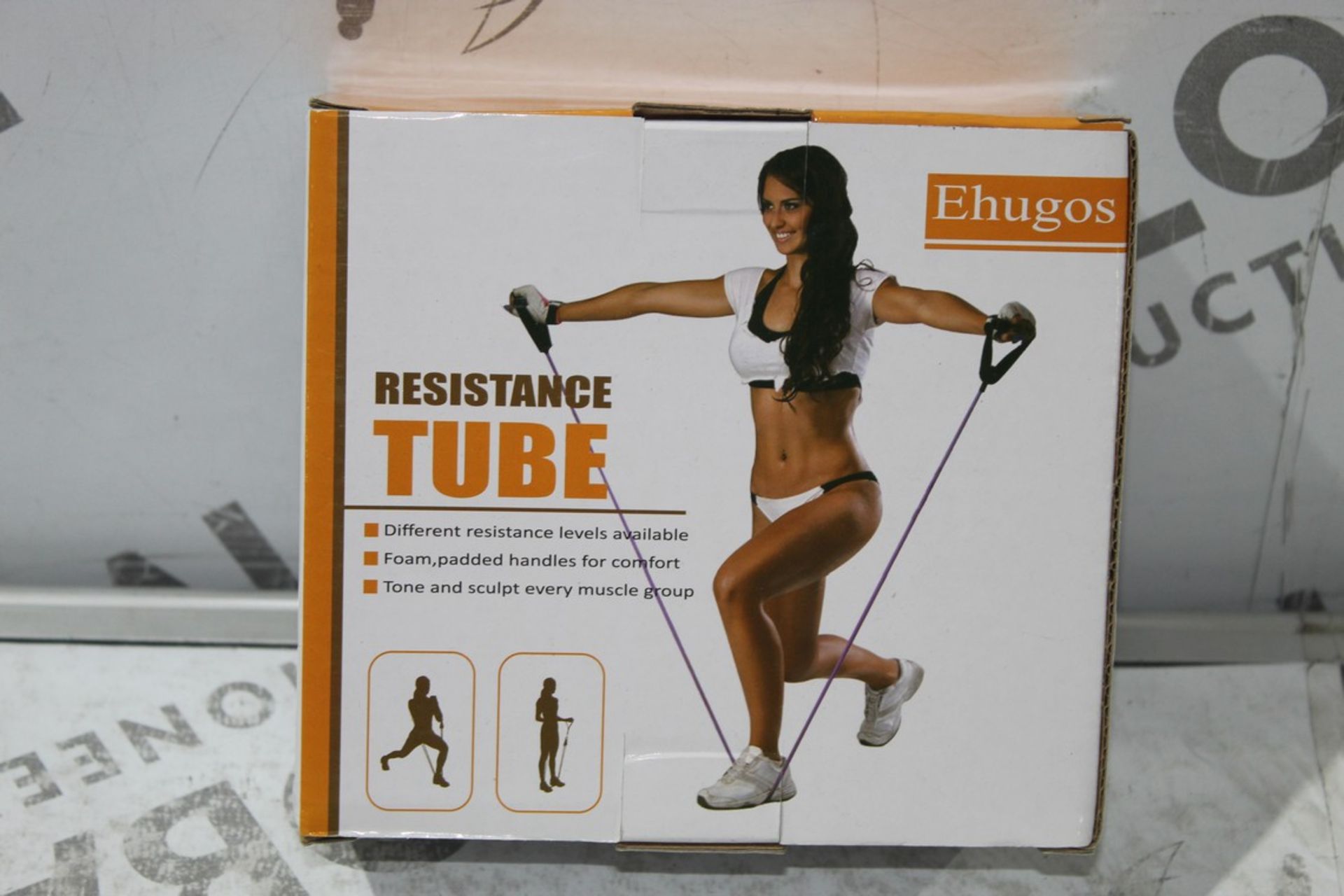 Boxed Brand New Ehugos Resistance Tube Exercise Bands