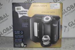 Lot to Contain 2 Tommee Tippee Closer to Nature Perfect Preparation Bottle Warming Station Black