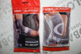 Assorted Live Up Sports Support Knee and Elbow Pads in Assorted Sizes