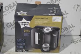 Boxed Tommee Tippee Closer To Nature Perfect Preparation Bottle Warming Station In Black RRP £80 (