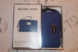 Lot to Contain 5 Boxed Brand New Michael Kors Iphone 4S, 5, 5C and 5S in Sapphire Zip Wallets