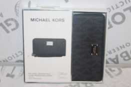 Lot to Contain 10 Boxed Brand New Michael Kors Large Multi Function Wallets with Phone Compartment
