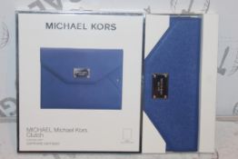 Lot to Contain 2 Michael Kors Ipad Air Sapphire Clutches Combined RRP £80