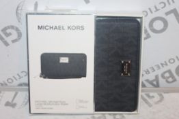 Lot to Contain 10 Boxed Brand New Michael Kors Large Multi Function Wallets with Phone Compartment