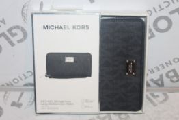 Lot to Contain 15 Boxed Brand New Michael Kors Large Multi Function Wallets with Phone Compartment