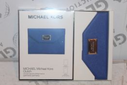 Lot to Contain 13 Brand New Michael Kors Sapphire Blue Sapphino Mini Clutches Fro Apple Ipad Mini