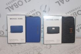 Lot to Contain 10 Assorted Michael Kors Large Multi Function Wallet with Phone Compartment