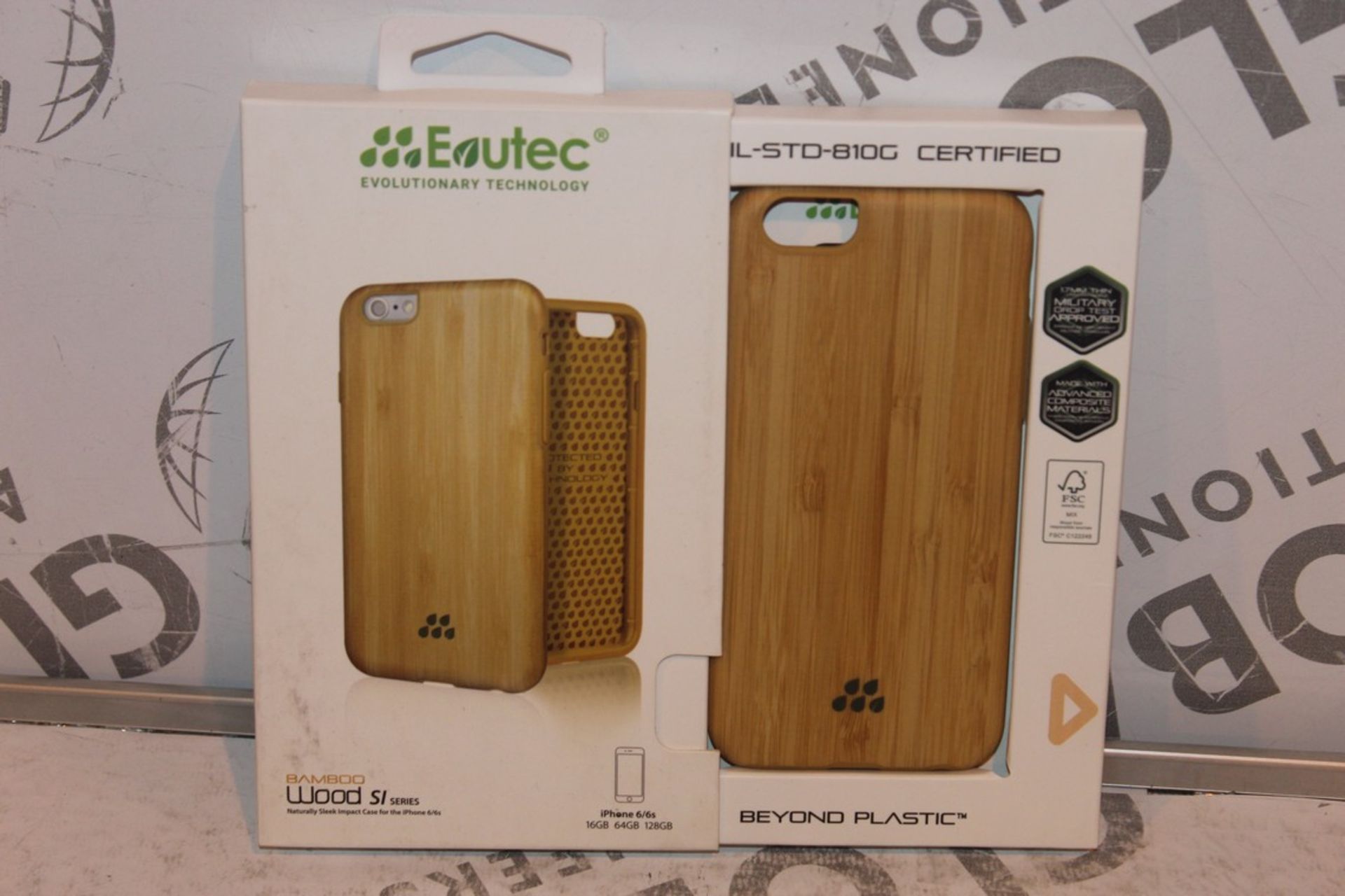 Lot to Contain 90 Brand New Evutec Evolutionary Technology Bamboo Wood Series Iphone 6 and 6S