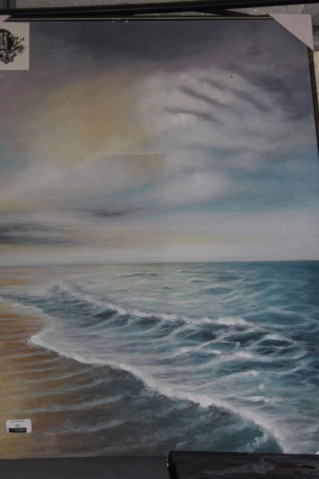 Sunset Shore 60 x 80cm Canvas Wall Art by Art For The Home RRP £90 (14789) (Public Viewing and