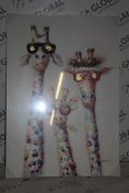 Boxed 70 x 100cm Giraffe Wall Art Picture RRP £160 (14799) (Public Viewing and Appraisals