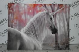 Mystical Unicorn Say Something Canvas Wall Art Picture RRP £50 (14789) (Public Viewing and