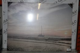 Boxed Canvas By The Sea 75 x 100cm Wall Art Picture RRP £55 (14789) (Public Viewing and Appraisals