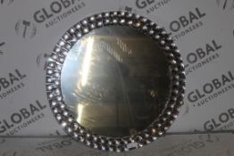 Lot to Contain 2 Assorted Circular Wall Hanging Mirrors Combined RRP £120 (14799) (Public Viewing