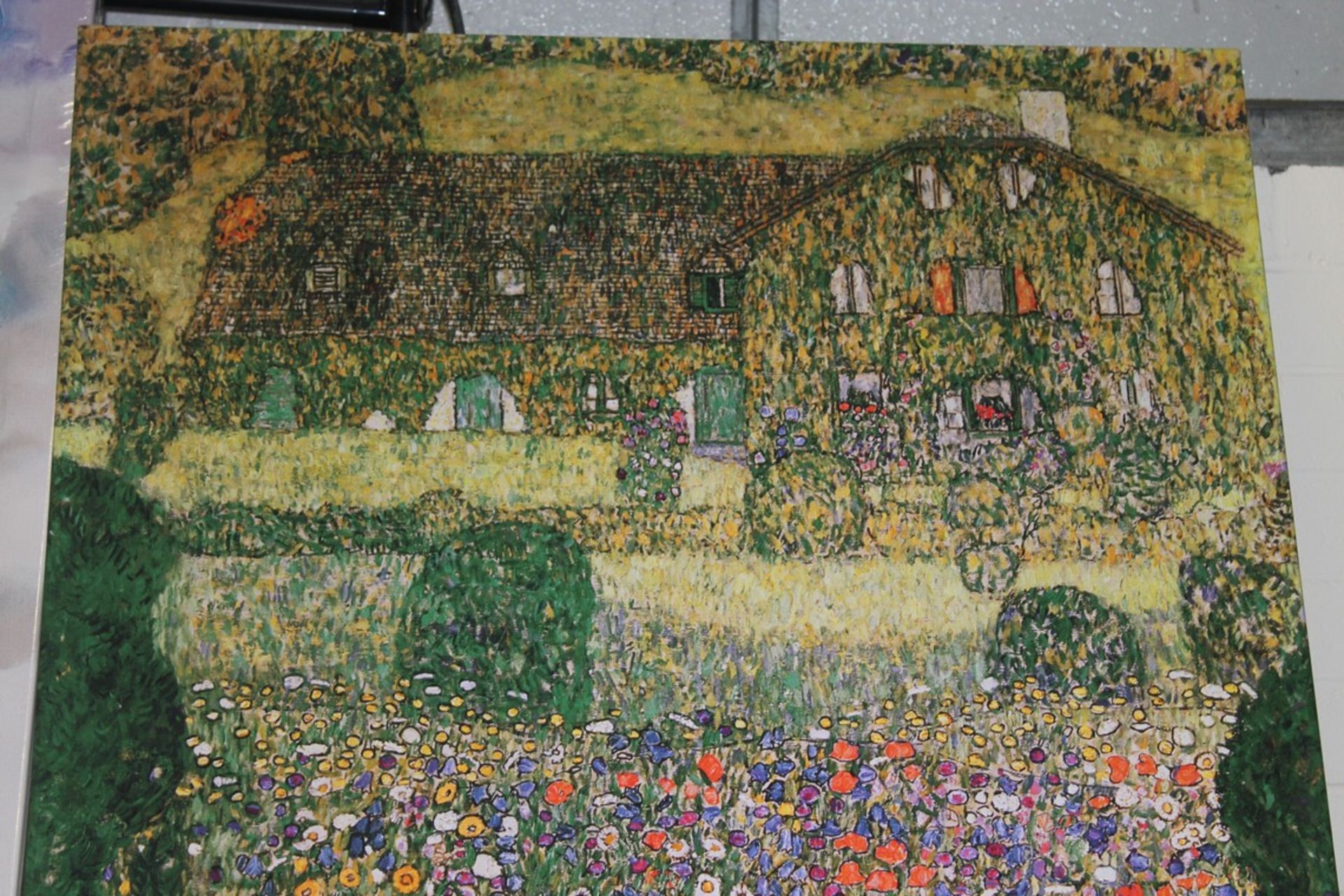 Gustav Klimt Floral Garden Canvas Wall Art Picture RRP £90 (14789) (Public Viewing and Appraisals