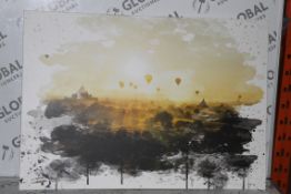 Hot Air Balloons Over The Sunset by Lesley Daye Wall Art Picture RRP £50 (13804) (Public Viewing and