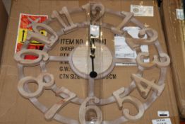 Boxed Wandurhraus Wooden Wall Clock RRP £55 (Public Viewing and Appraisals Available)