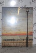 We Sat and We Watched But Not A Soul Was In Sight Canvas Wall Art Picture RRP £60 (14789) (Public