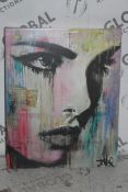 Tempest By Artist Louljover 2015 Colourful Canvas Wall Art Picture RRP £65 (Public Viewing and
