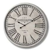 Boxed Grennich Meantime Large Wooden Wall Clock RRP £95 (15165) (Public Viewing and Appraisals