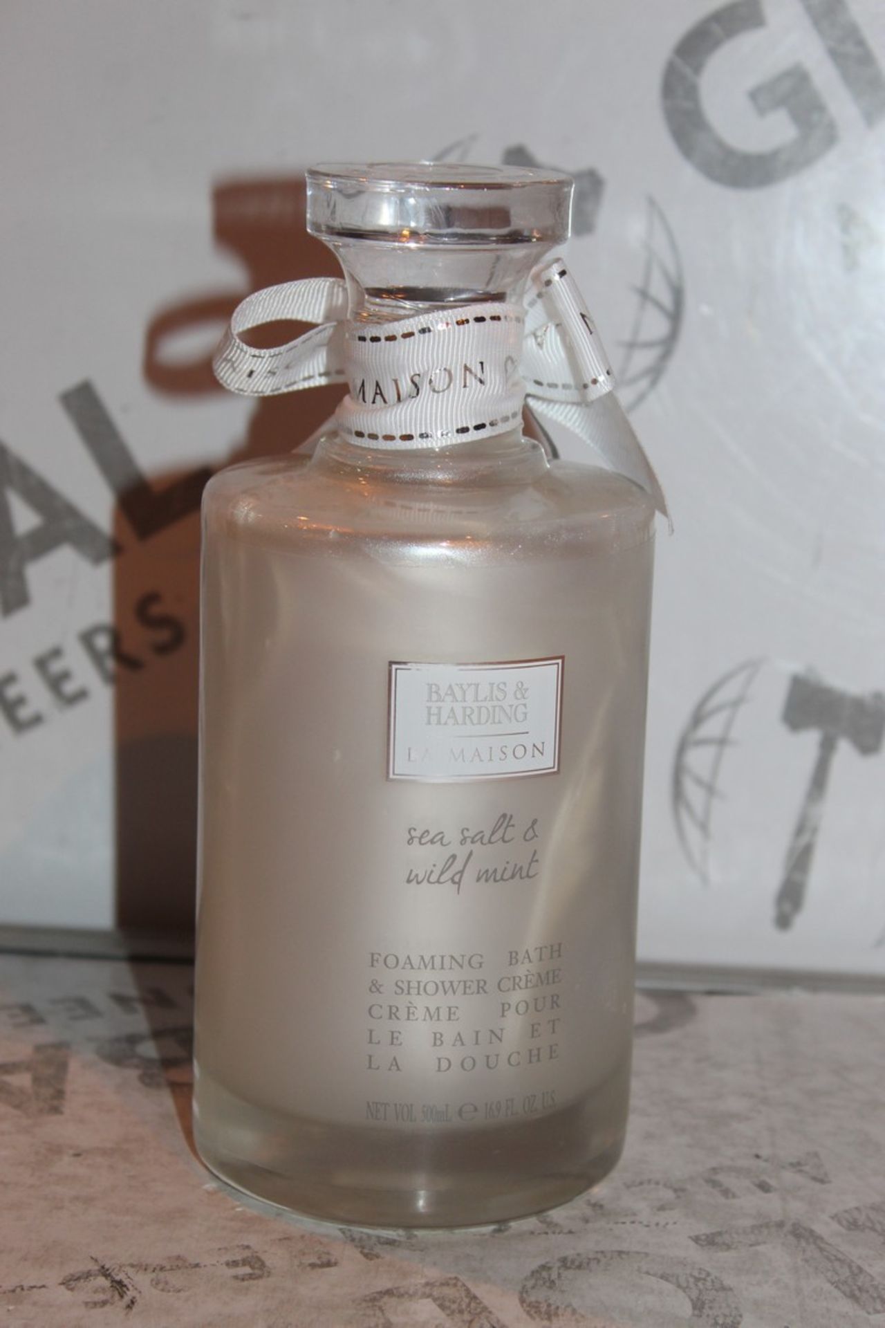 Brand New Bayliss and Harding Sea Salt and Wild Mint Foaming Bathroom Shower Cream