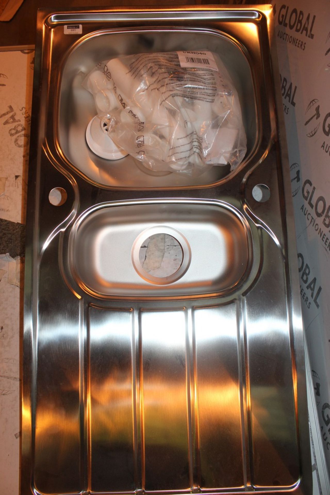 1.5L Bowl Stainless Steel Sink Unit with Drainer (Public Viewing and Appraisals Available)