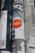 Assorted Brand New and Sealed Rolls of Wallpaper by Engblad and Co, Sanderson and Mini Moderns